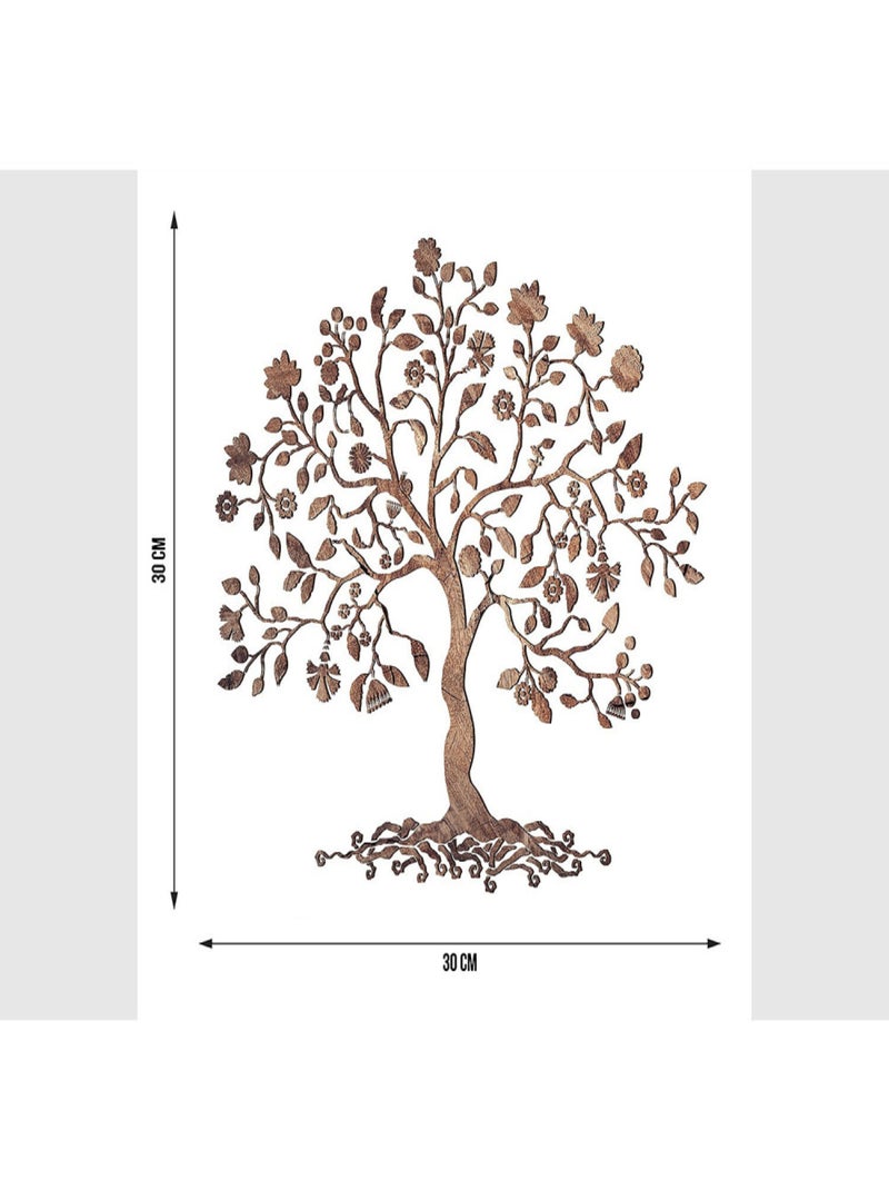 Sticker - Arbre marron - 1 planche 30x30cm Multicolore - Kiabi