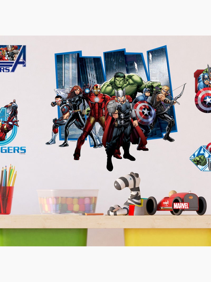 Sticker - avengers marvel - 30x30 cm Multicolore - Kiabi