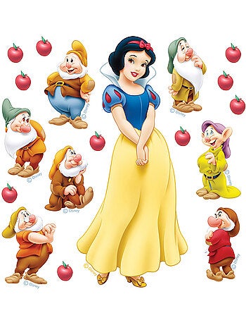 Sticker - blanche-neige disney - 30x30 cm