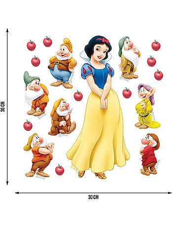 Sticker - blanche-neige disney - 30x30 cm