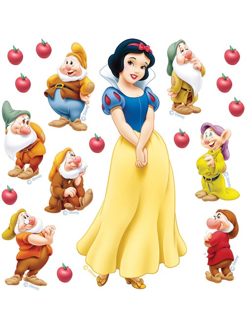Sticker - blanche-neige disney - 30x30 cm - Kiabi