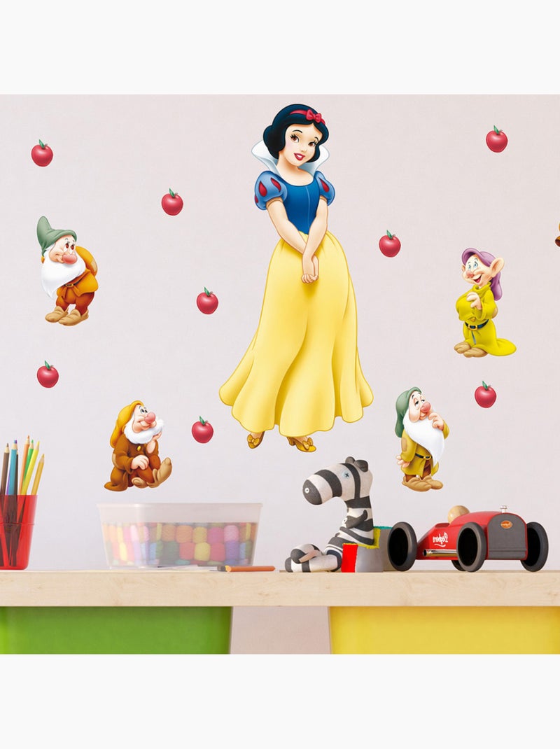 Sticker - blanche-neige disney - 30x30 cm Multicolore - Kiabi