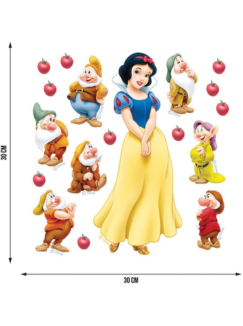 Sticker - blanche-neige disney - 30x30 cm - Kiabi