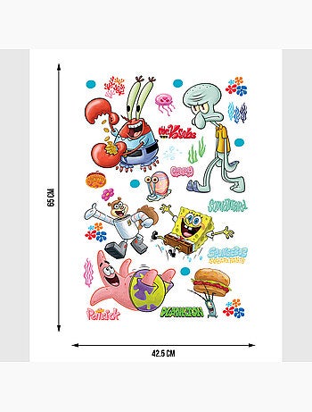 Sticker - bob l'éponge : bikini bottom - 42,5x65 cm