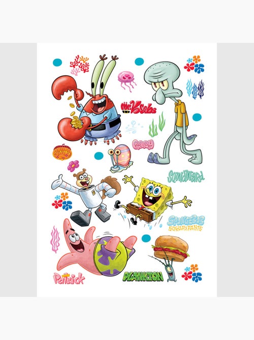 Sticker - bob l'éponge : bikini bottom - 42,5x65 cm - Kiabi