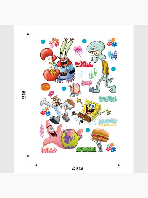 Sticker - bob l'éponge : bikini bottom - 42,5x65 cm - Kiabi