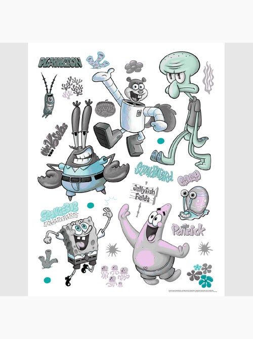 Sticker - bob l'éponge bikini bottom - 65x85 cm - Kiabi
