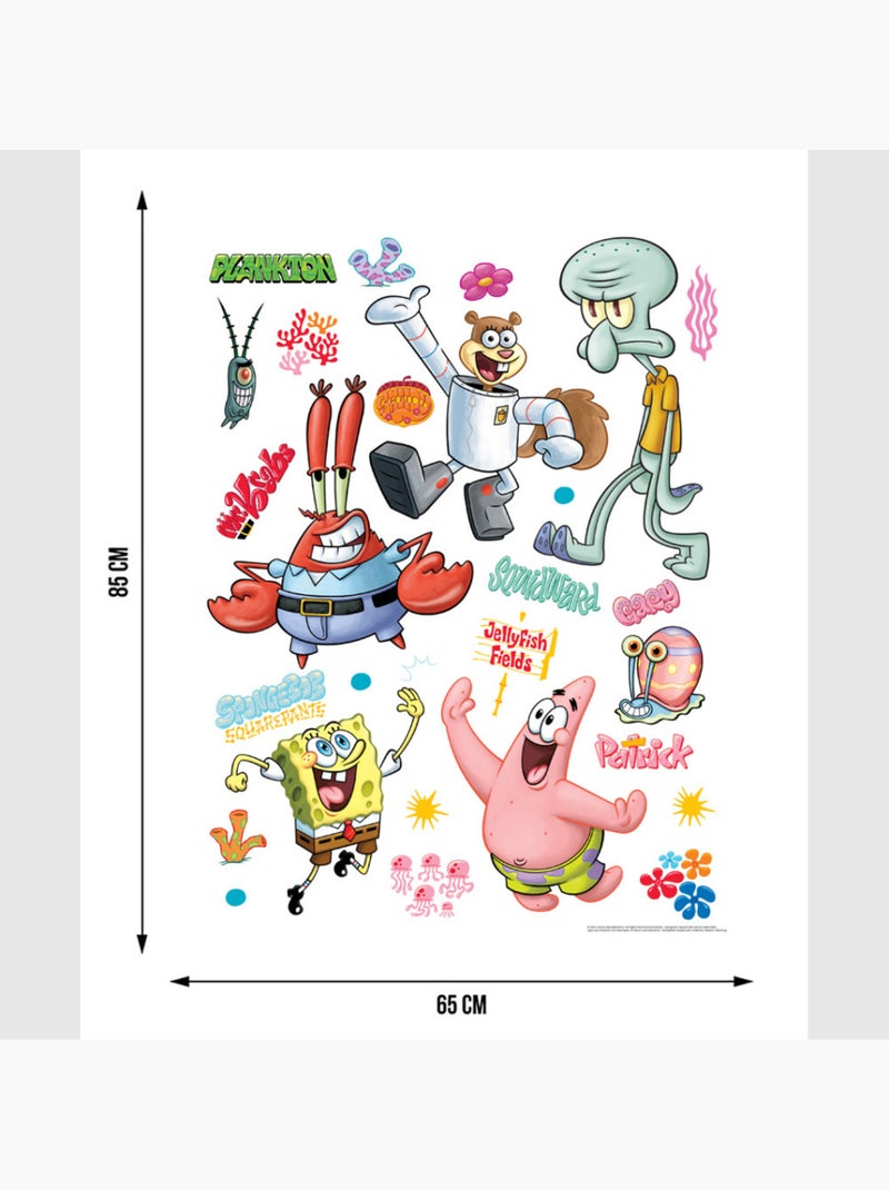 Sticker - bob l'éponge bikini bottom - 65x85 cm Multicolore - Kiabi