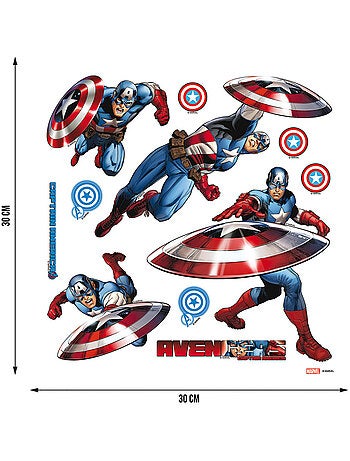 Sticker - captain america marvel - 30x30 cm