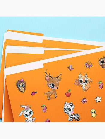 Sticker - couple de girafes mignon - 14x20 cm
