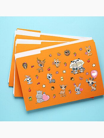 Sticker - couple de girafes mignon - 14x20 cm