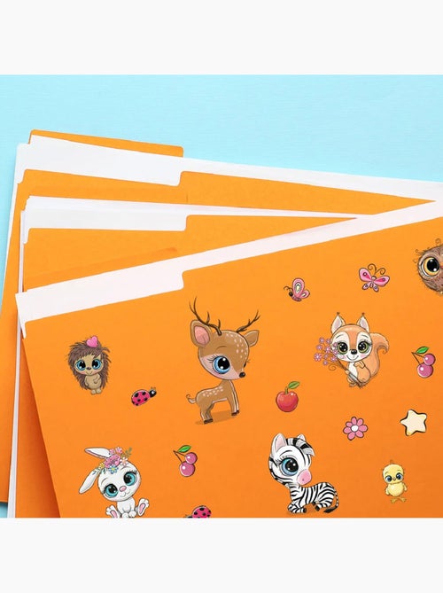 Sticker - couple de girafes mignon - 14x20 cm - Kiabi
