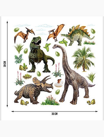 Sticker - dinosaures - 30x30 cm
