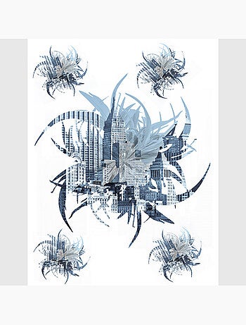 Sticker - fleur de la ville - 65x85 cm