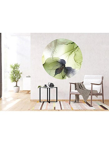 Sticker - forme ronde fantaisie mentholée - 140x140 cm