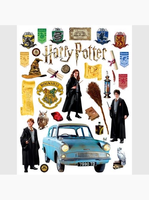 Sticker - harry potter trio de magiciens - 65x85 cm - Kiabi