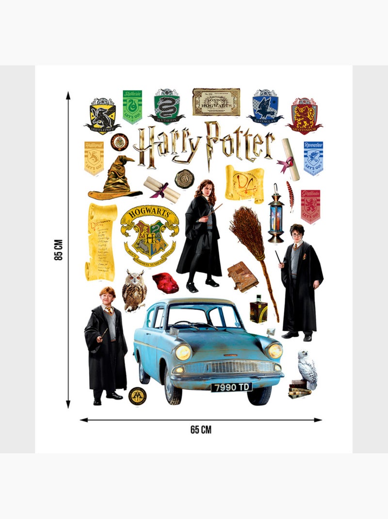 Sticker - harry potter trio de magiciens - 65x85 cm Multicolore - Kiabi