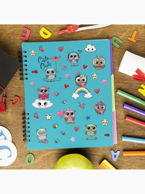 Sticker - hiboux mignons - 14x20 cm - Kiabi