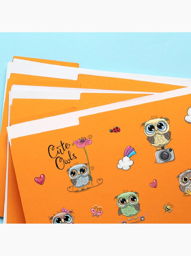 Sticker - hiboux mignons - 14x20 cm Multicolore - Kiabi