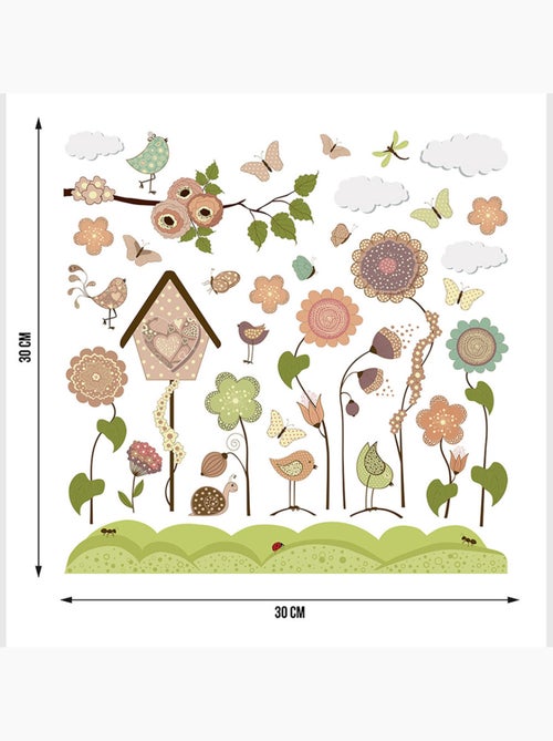Sticker - jardin joyeux - 30x30 cm - Kiabi
