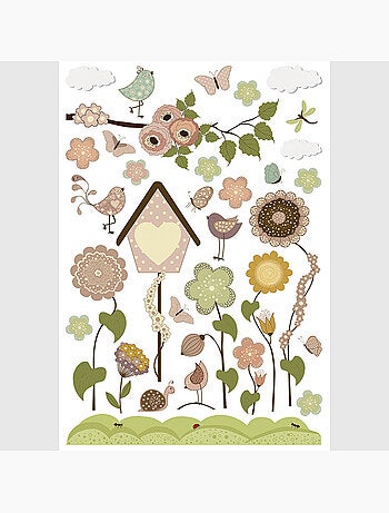 Sticker - jardin joyeux - 42,5x65 cm