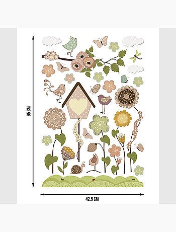 Sticker - jardin joyeux - 42,5x65 cm