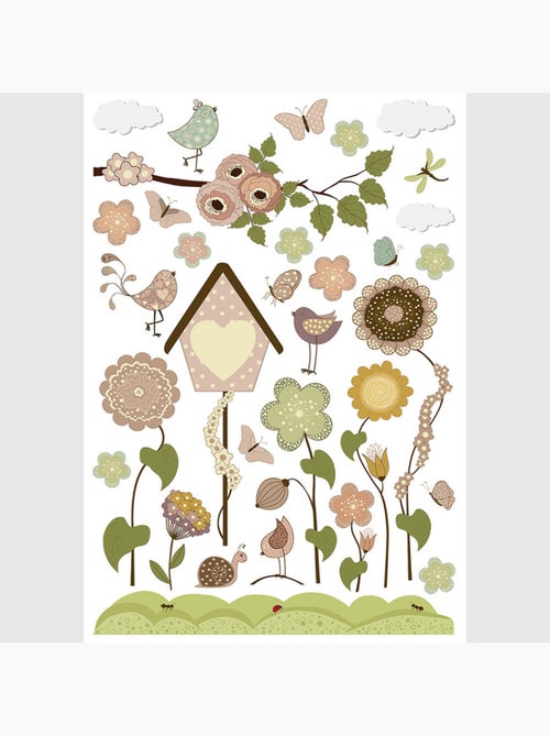 Sticker - jardin joyeux - 42,5x65 cm - Kiabi