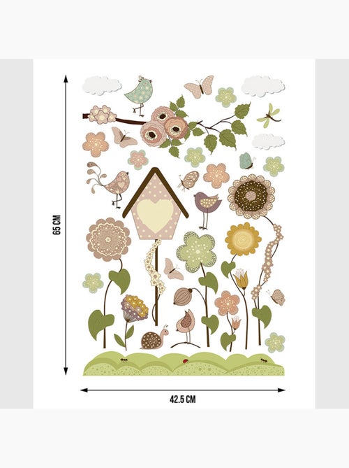 Sticker - jardin joyeux - 42,5x65 cm - Kiabi