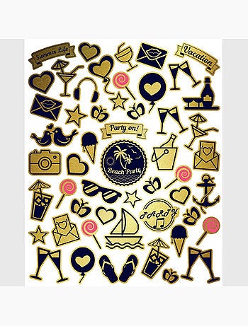 Sticker - joyeuses fêtes - 14x20 cm