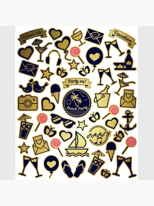 Sticker - joyeuses fêtes - 14x20 cm - Kiabi