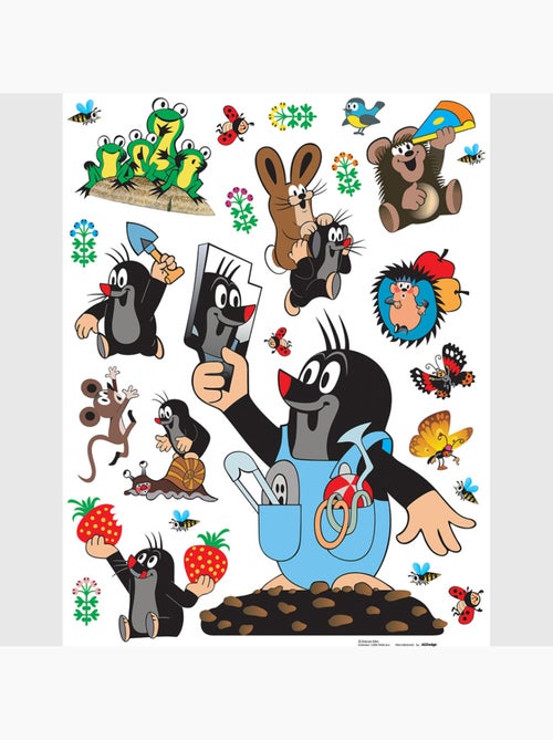 Sticker - la petite taupe jardinière - 65x85 cm - Kiabi