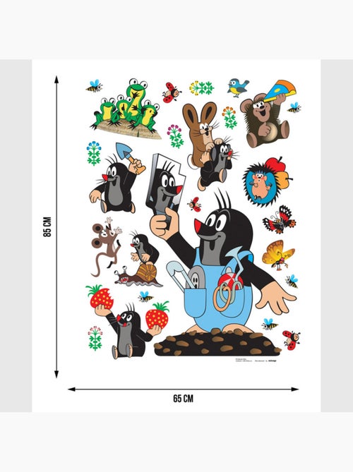 Sticker - la petite taupe jardinière - 65x85 cm - Kiabi