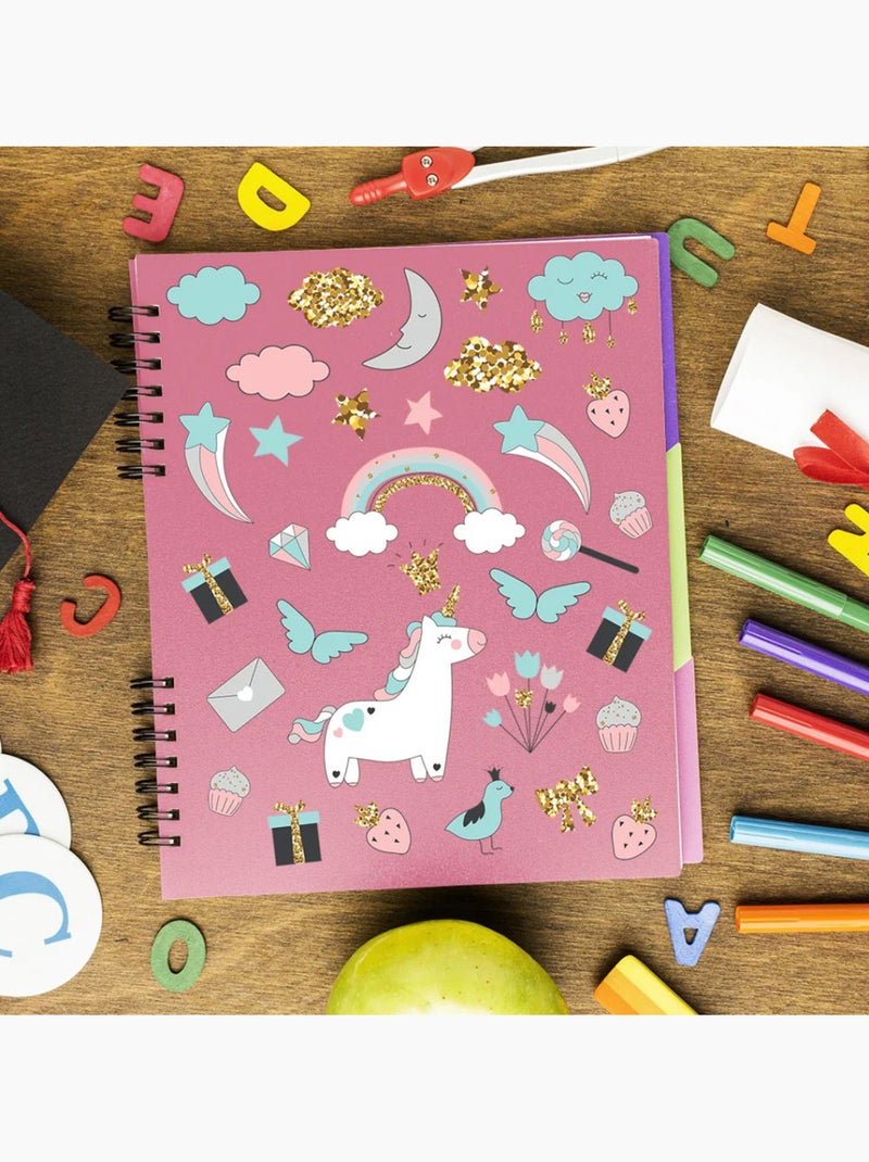 Sticker - licorne magique - 14x20 cm Multicolore - Kiabi