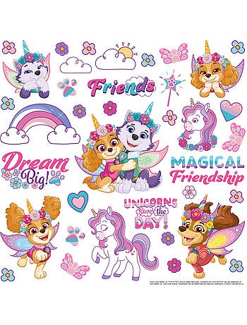 Sticker - licorne pat' patrouille - 30x30 cm