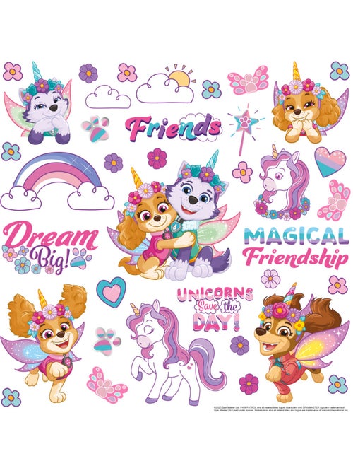 Sticker - licorne pat' patrouille - 30x30 cm - Kiabi