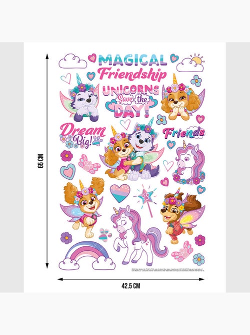 Sticker - licorne pat' patrouille - 42,5x65 cm - Kiabi