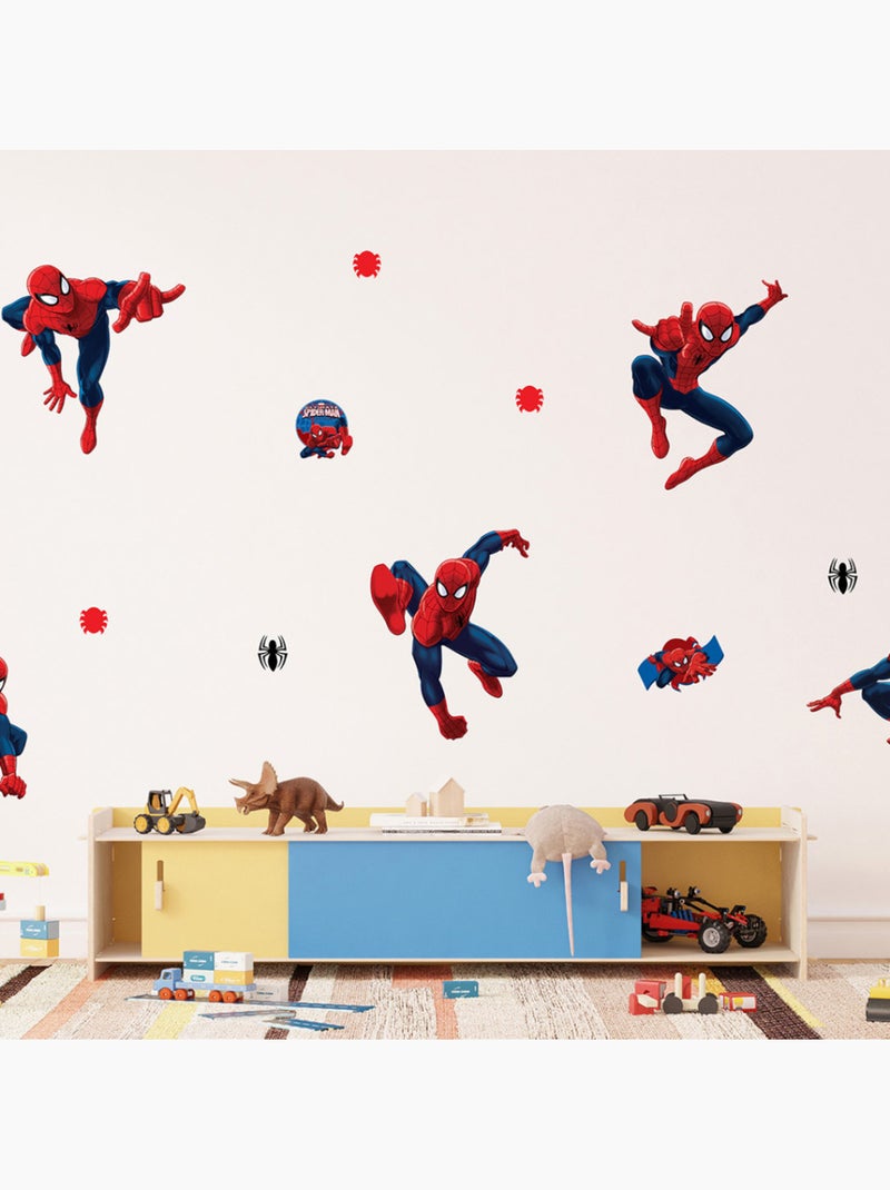 Sticker - marvel spider-man - 42,5x65 cm Multicolore - Kiabi