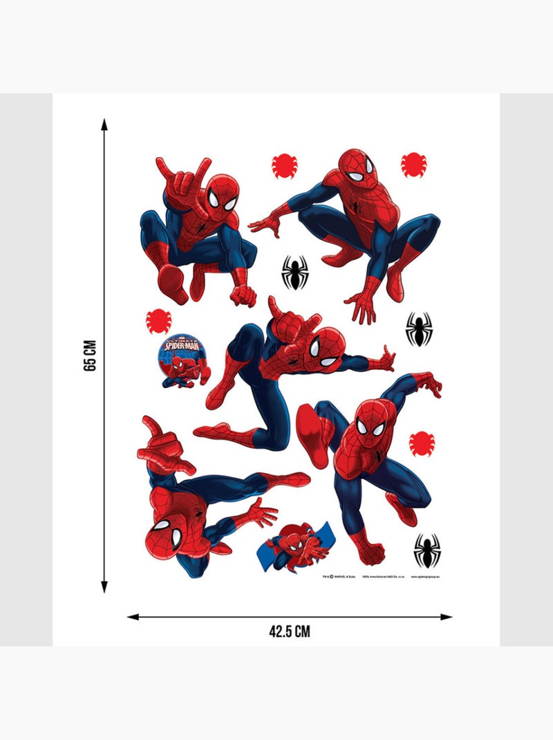 Sticker - marvel spider-man - 42,5x65 cm Multicolore - Kiabi
