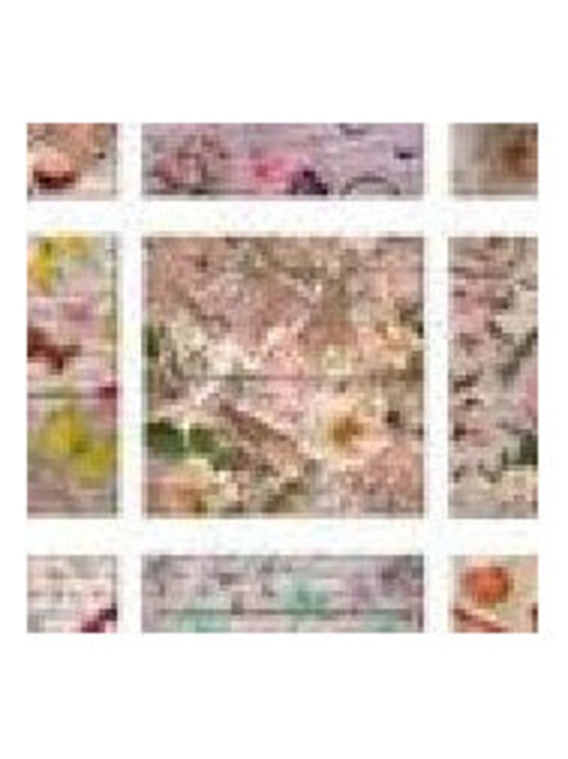 Sticker - Papiers Anciens Motifs Vintage - 1 planche 65 x 85 cm Multicolore - Kiabi