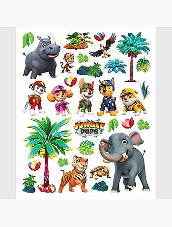 Sticker - pat' patrouille : la jungle - 14x20 cm