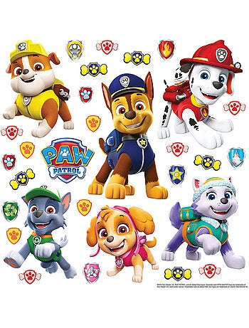 Sticker - pat' patrouille : l'équipe joyeuse - 30x30 cm