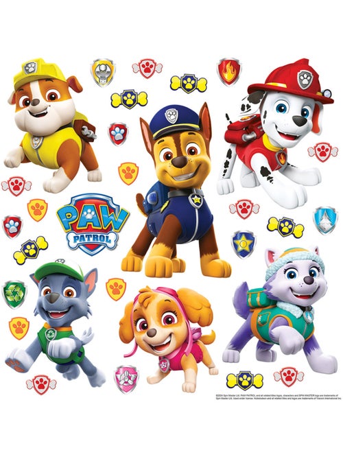 Sticker - pat' patrouille : l'équipe joyeuse - 30x30 cm - Kiabi