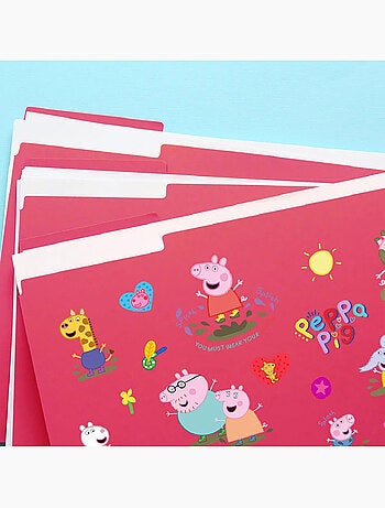 Sticker - peppa pig : l'heure du bonheur - 14x20 cm