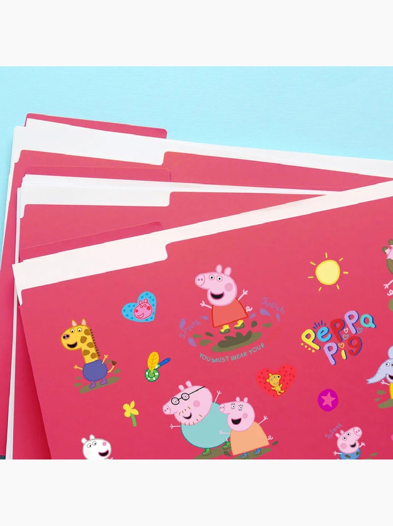 Sticker - peppa pig : l'heure du bonheur - 14x20 cm Multicolore - Kiabi
