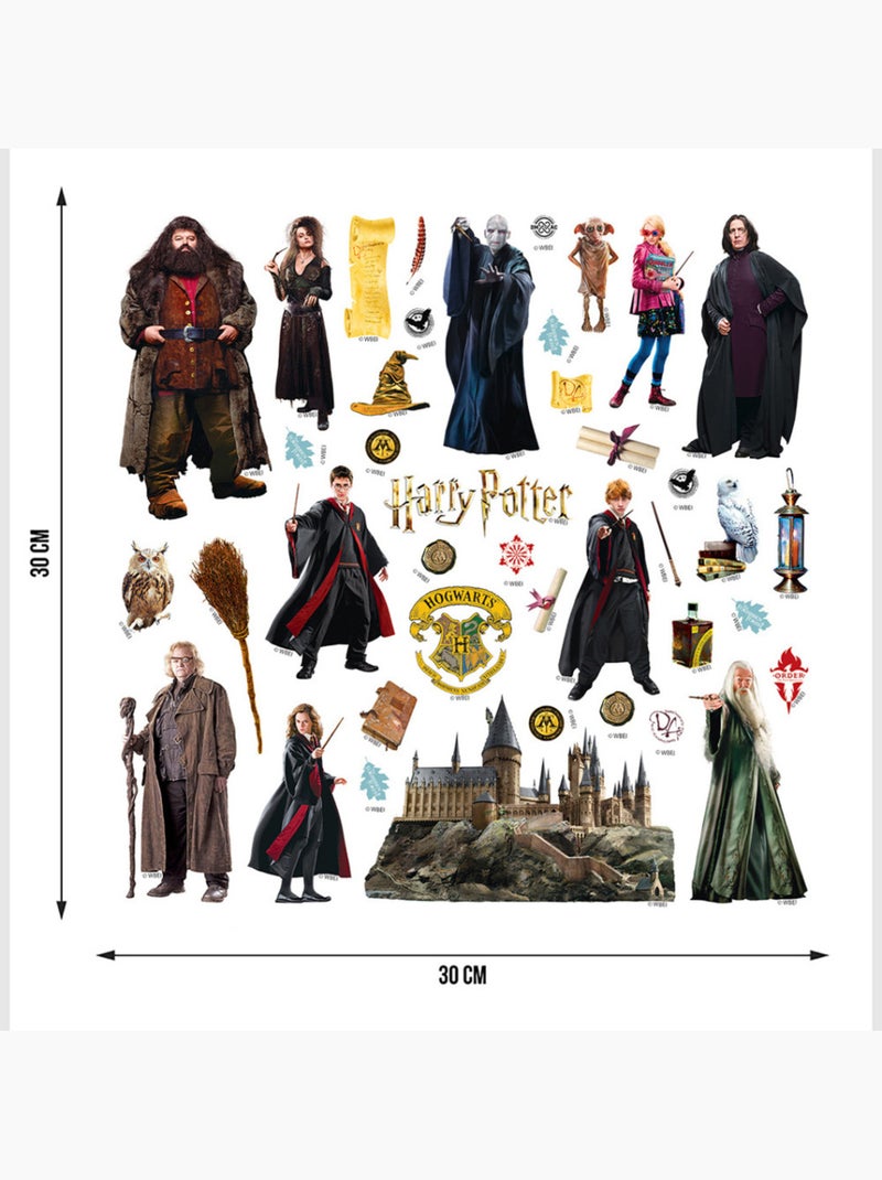 Sticker - poudlard magique harry potter - 30x30 cm Multicolore - Kiabi