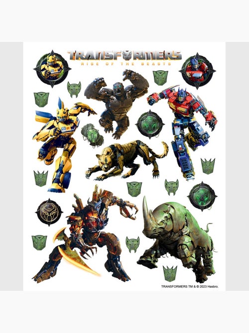 Sticker - transformers prêts au combat - 14x20 cm - Kiabi