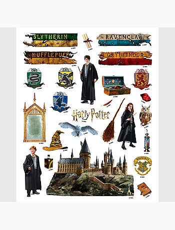 Sticker - trio de magiciens harry potter - 14x20 cm