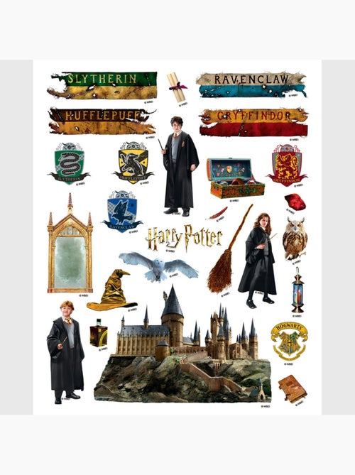 Sticker - trio de magiciens harry potter - 14x20 cm - Kiabi