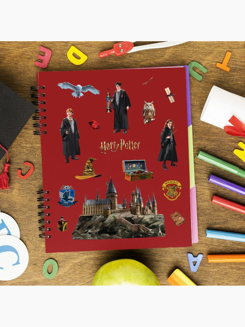 Sticker - trio de magiciens harry potter - 14x20 cm Multicolore - Kiabi