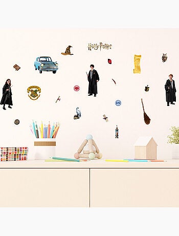 Sticker - trio de magiciens harry potter - 30x30 cm